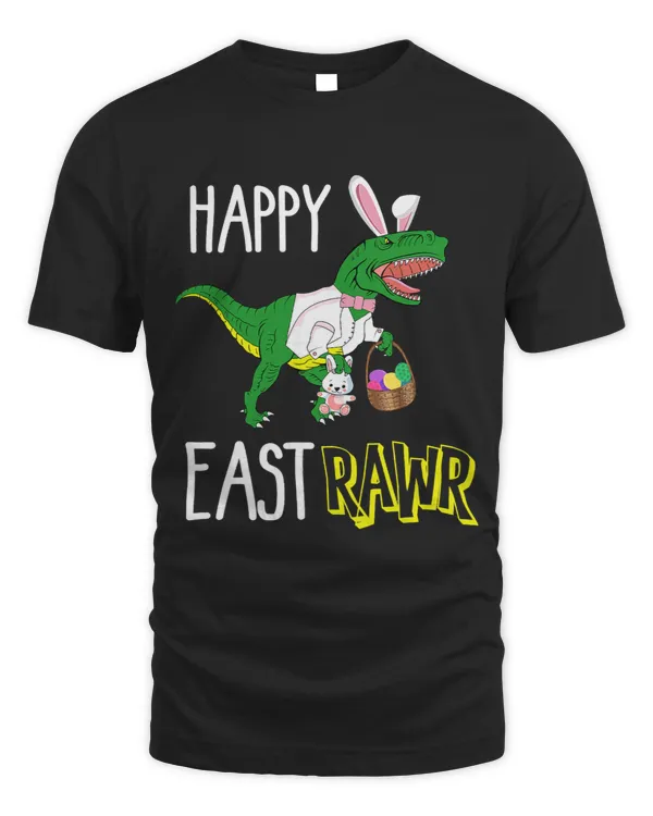 TRex Dinosaur Bunny Easter Egg Funny Happy East Rawr Roar