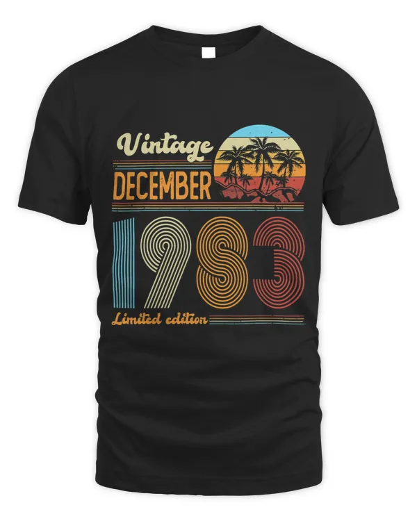Vintage 40th Birthday Gifts Women Men Born In December 1983