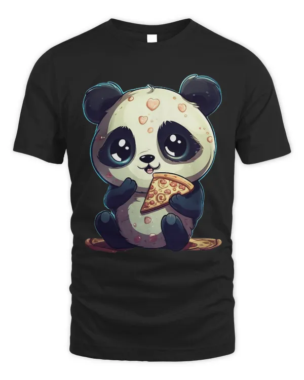 Cute Pepperoni Pizza Panda Bear Calzone Fast Food Teddy