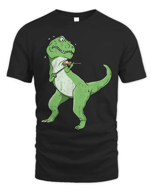 TRex Playing Violin Funny Violinist Vintage