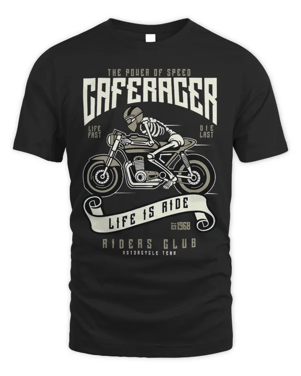 Speed Of Cafe Racer motorcyclists and bikers