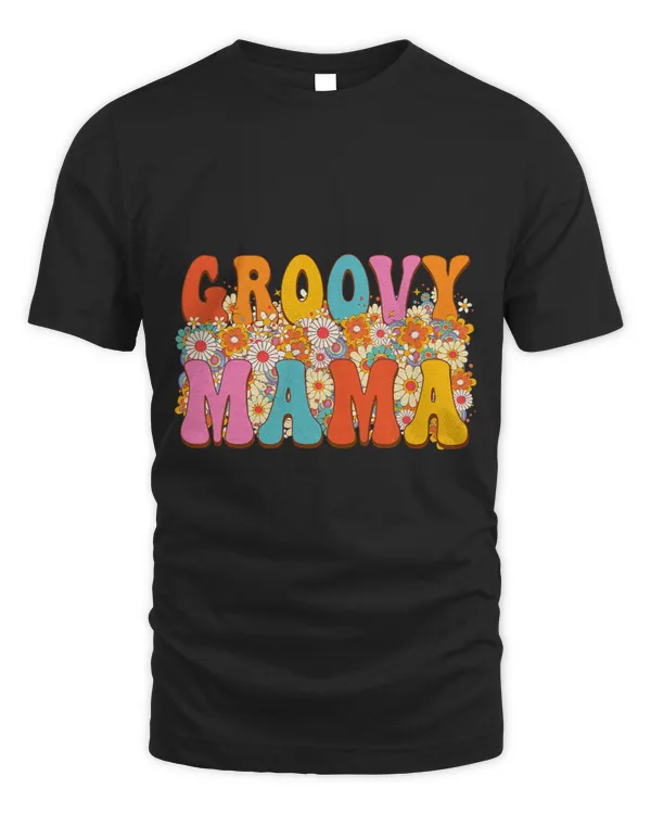 Groovy mama mom mommy mothers day. Retro vintage flower