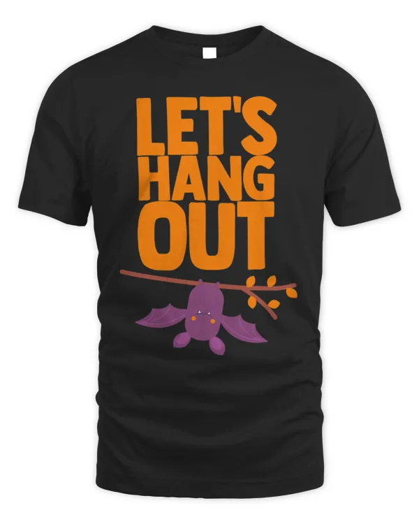 Happy Halloween Lets Hang Out Cute Bat or Vampire Party 1