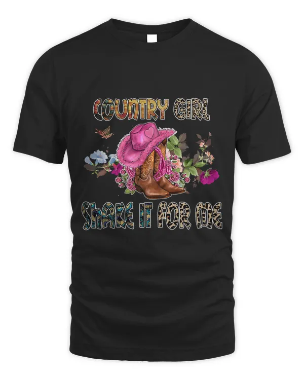Shakes It For Me TShirt Cowboy Boots Western Rodeo Cowhide