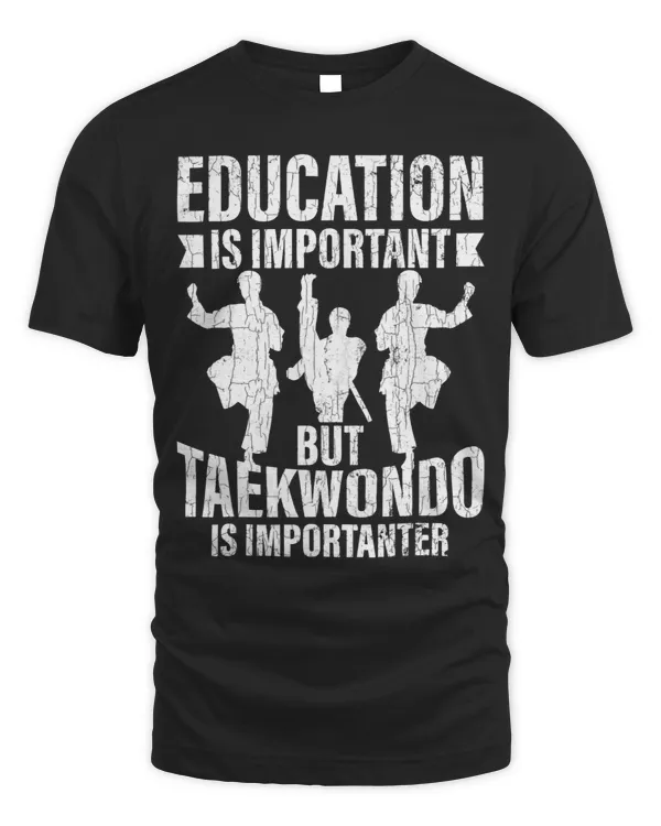 Taekwondo Importanter Funny Black Belt Martial Arts Graphic
