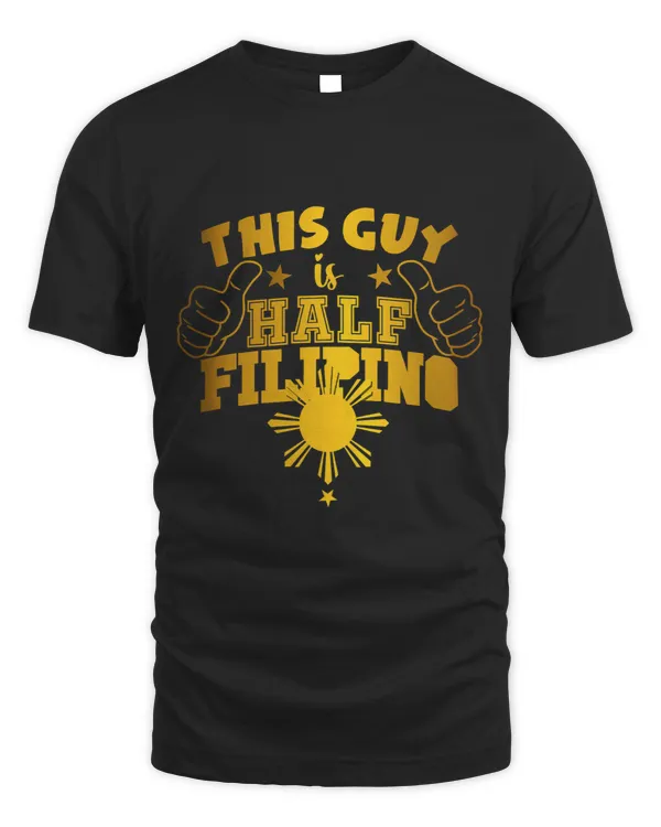 Funny This Guy Is Half Filipino With Stars Sun Hand Design
