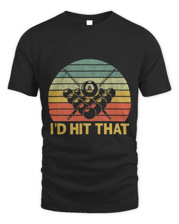 Vintage Billiards Player Funny Id Hit That Retro Gift