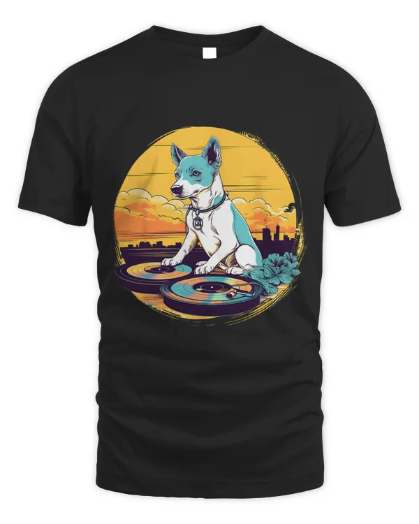 Turntablist Dog Lovers Funny Dog DJ