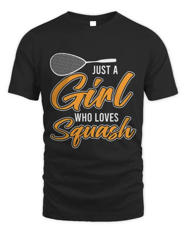 Womens Girl Who Loves Squash Player Match Indoor Tennis Court Coach