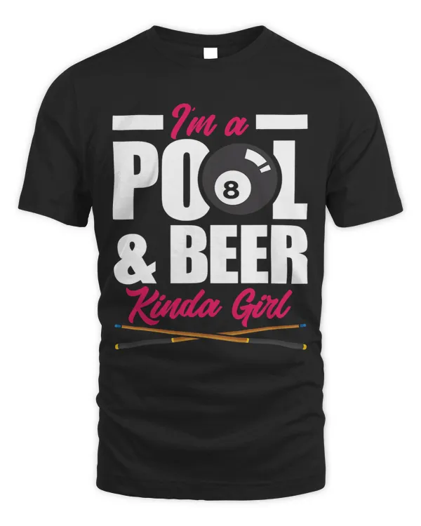 Womens Im A Pool Kinda Girl Funny Billiards Girls