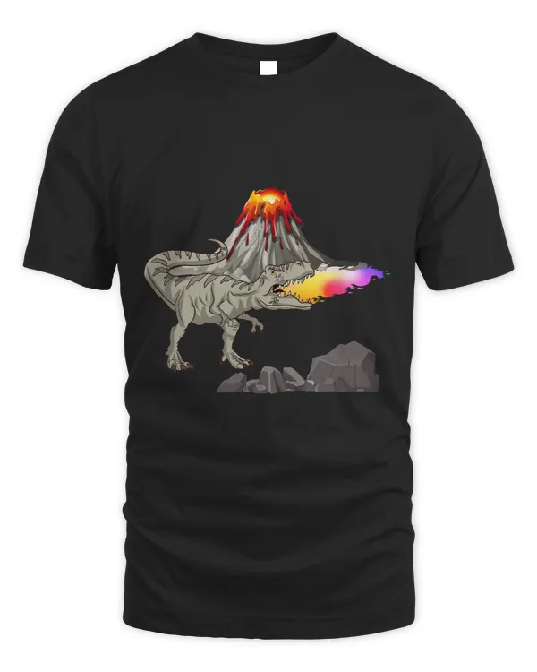 Tyrannosaurus Rex Shooting Rainbow Laser