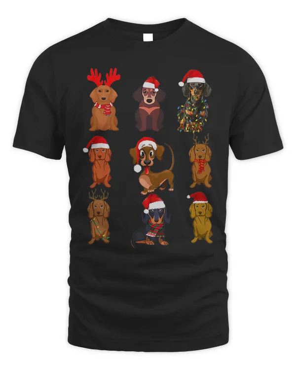 Dachshund Christmas Santa Reindeer Dachshund Dog Lover Xmas