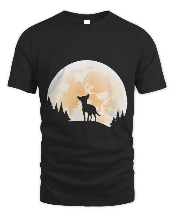 Halloween Chihuahua Moon Dogs Lover Funny Halloween
