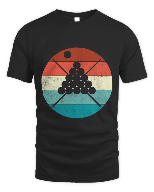 Vintage Retro Pool Billiards Billiard Player