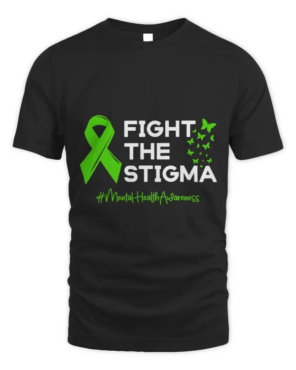 Fight The Stigma Mental Health Awareness Butterfly Ribbon