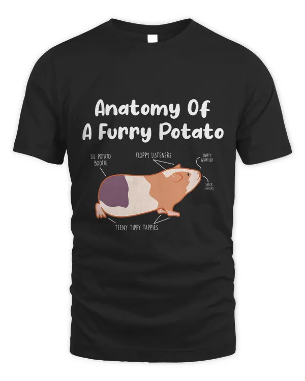 Funny Anatomy Of A Furry Potato Guinea Pig Cute Small Pet