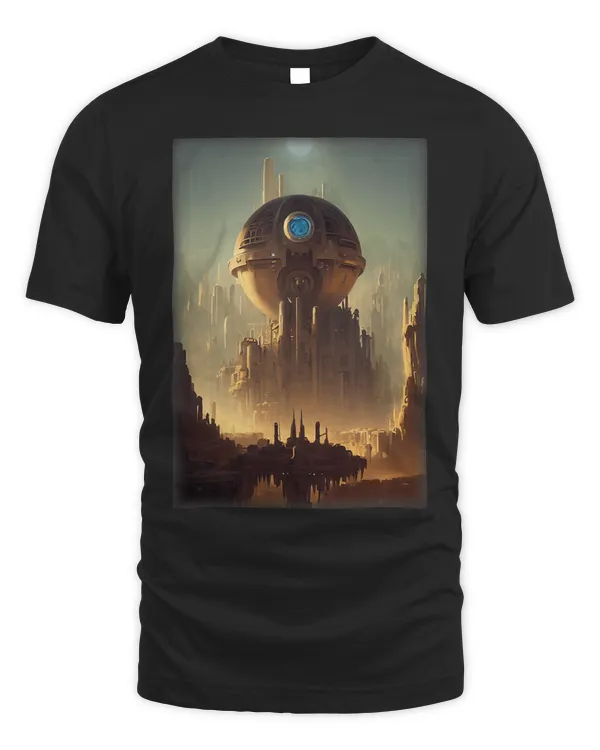 Fantasy SciFi Environment Mechanical Sun Doomsday
