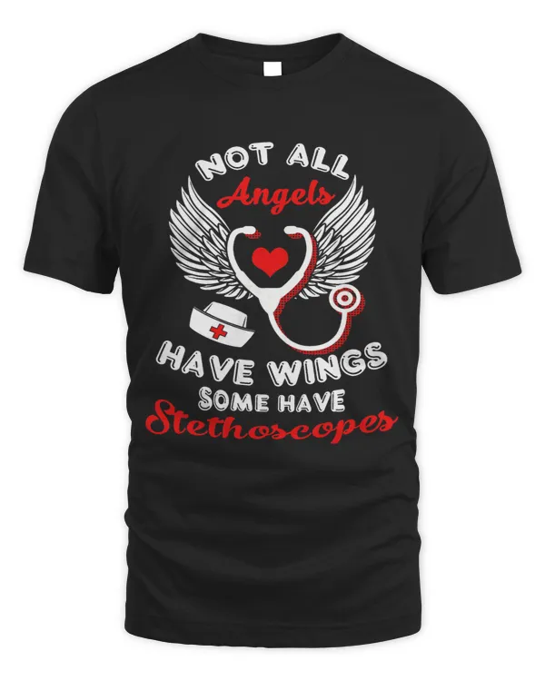Angel Have Stethoscope Nurse Week Rn Nursing Funny Men Women