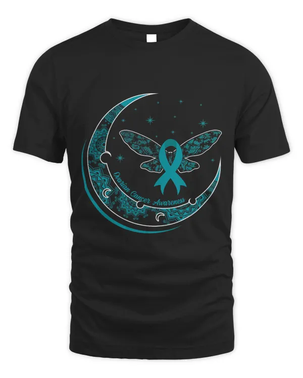 Funny Dragonfly With Henna Moon Ovarian Cancer Awareness Day