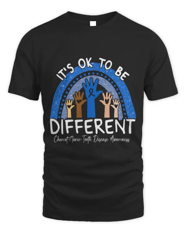 CharcotMarieTooth Disease Awareness Shirt Blue Rainbow