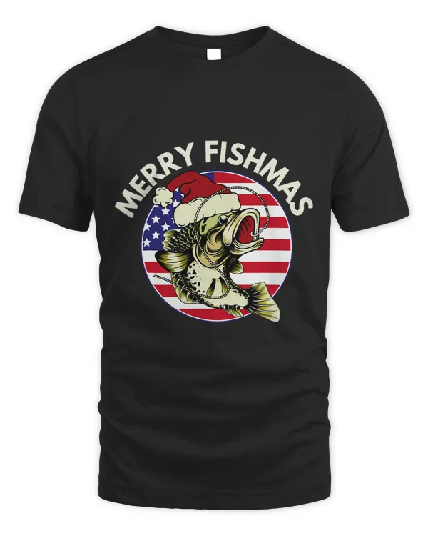 Xmas Fishing Gifts Merry Fishmas Funny Christmas Fishing