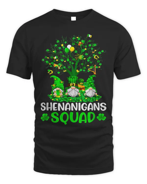St Patricks Day Shamrock Irish Gnome Shenanigans Squad