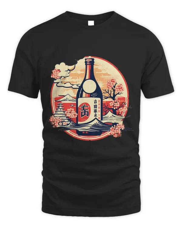 Alcohol Sake Bottle for japanese and Asian Culture Lovers