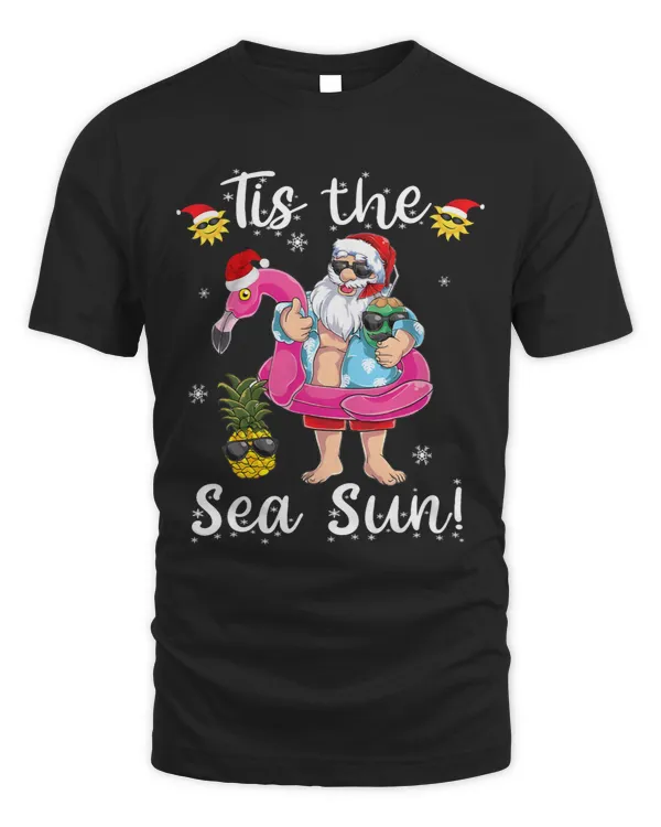 anta Claus Flamingo Float Tis the SeaSun Christmas in July