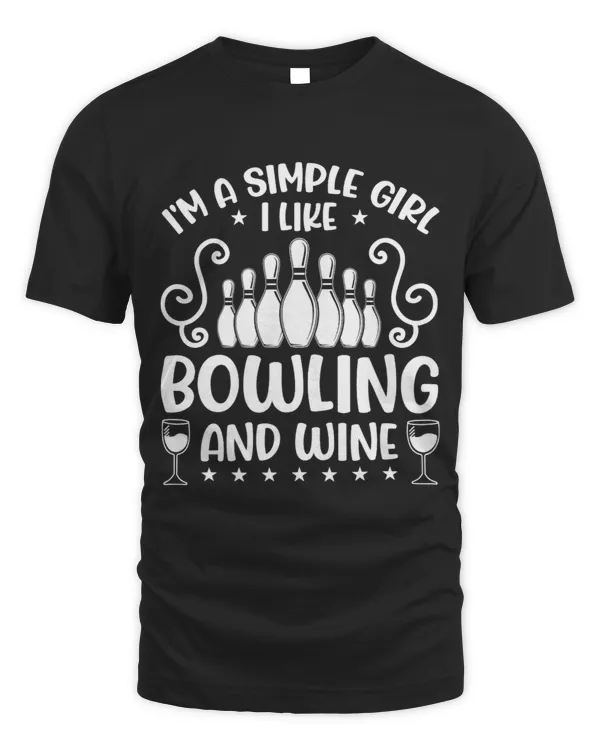 Womens Bowler Sport I Love To Bowl Quotes I Like Bowling And Wine