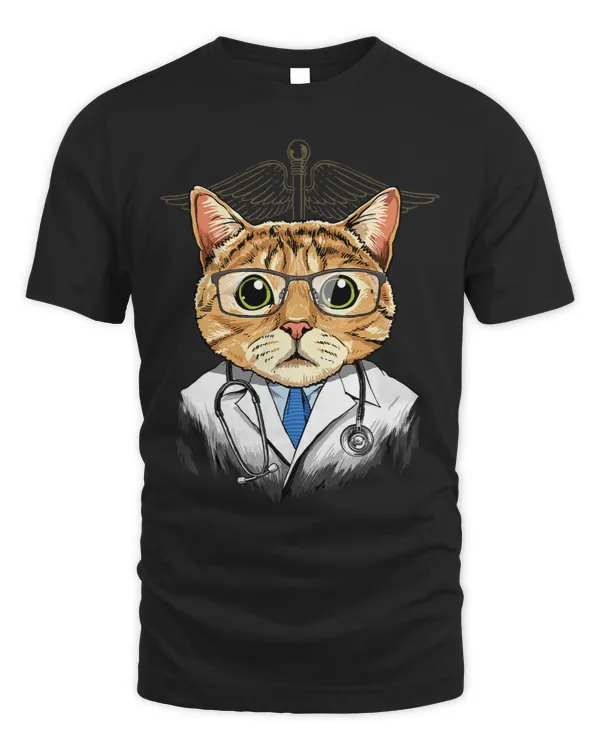 Doctor Cat Kitten Surgeon Physician Dr MD Animal Cat Lover