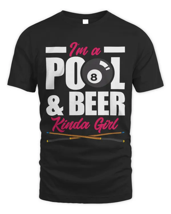 Womens Im A Pool Kinda Girl Funny Billiards Girls