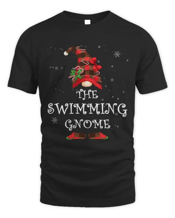 swimming gnome matching family christmas pajama