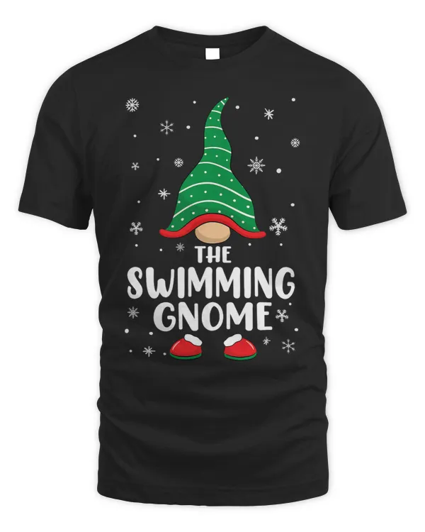 swimming gnome matching family christmas pajamas costume