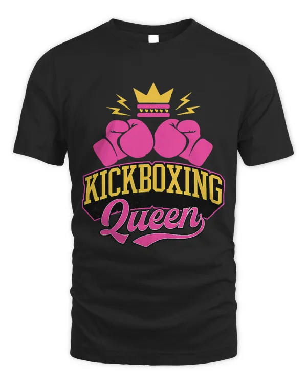 Womens Kickboxing Queen Cute Funny Royal Crown Karate Boxing
