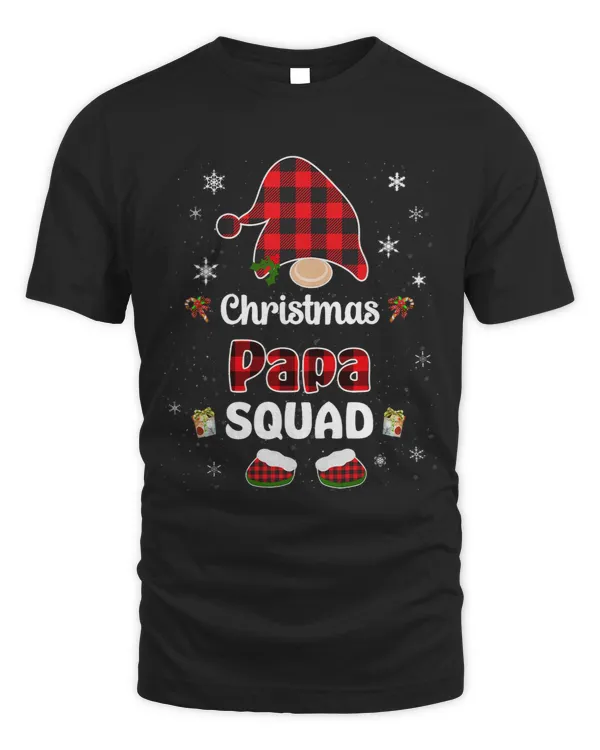 Christmas Papa squad family group matching red plaid