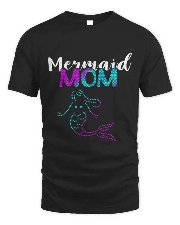 Womens Mermaid Mom Tail Aqua Marine Mermaid Love Sea Creature 2 9
