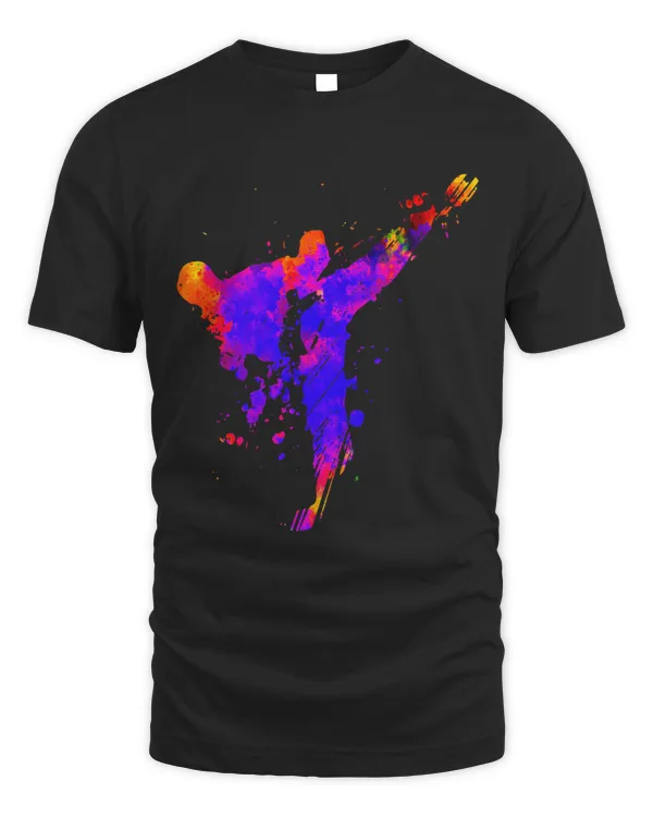 Taekwondo Jiu Jitsu Paint Splatters Kids Jujitsu Judo Mom