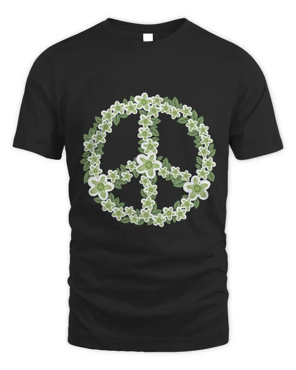 Flower Peace Sign Green Flowers Gardening Floral Hippie