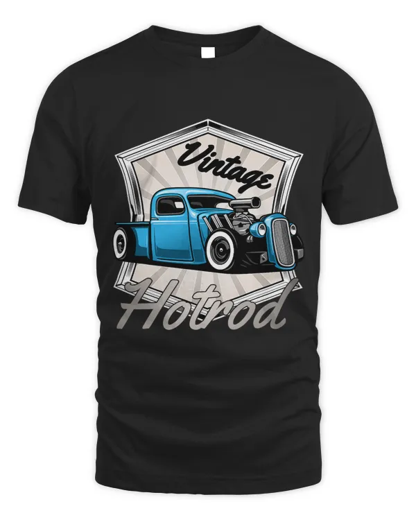 Custom Car Enthusiasts Retro Hotrod Mens Vintage Hot Rod
