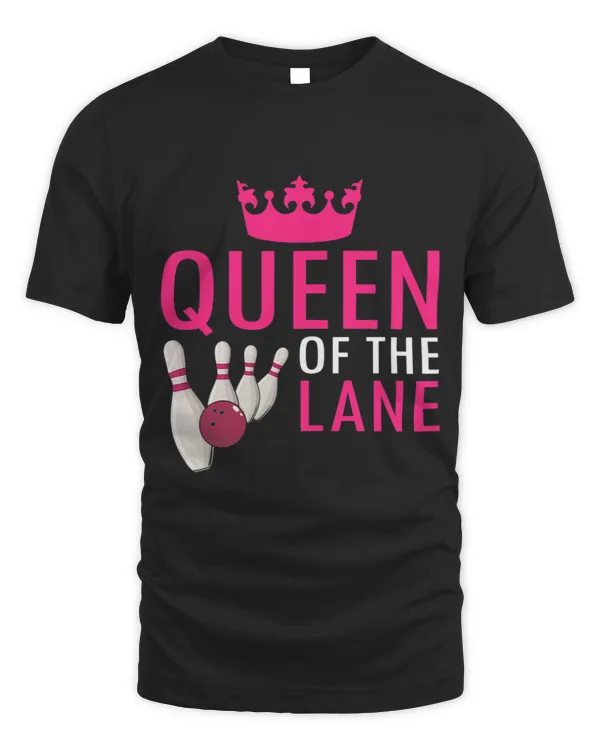 Womens Womens Bowling Queen of The Lane Girl Women Player Bowler