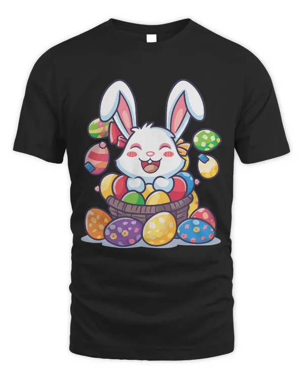 Happy Easter Bunny Rabbit Eggs Funny Easter Day Women Girls22