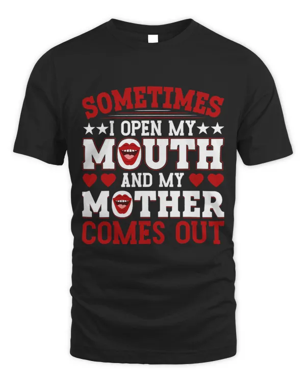 Funny Mothers Day Graphic with Sayings Mom Daughter Son Cute