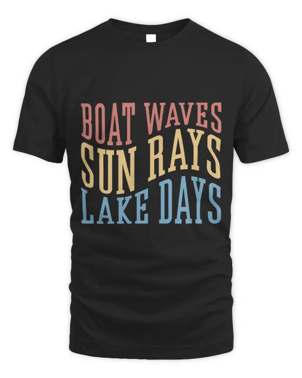 Boat Waves Sun Rays Lake Days 3