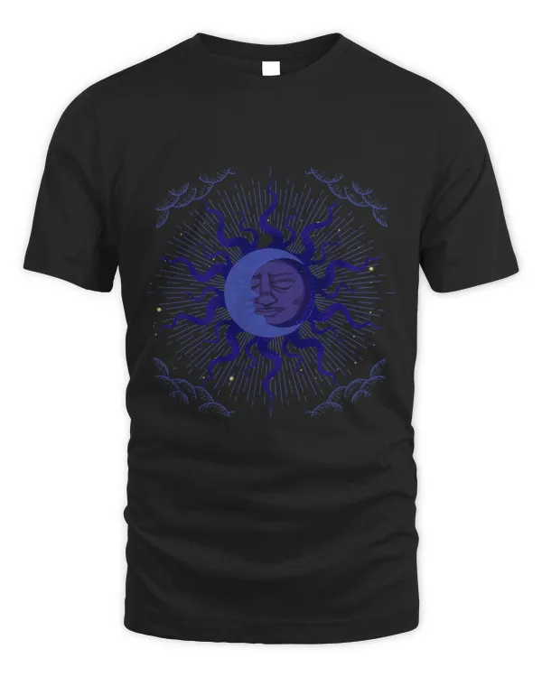 Bohemian Aesthetic Crescent Moon Sun Astronomy Astrology