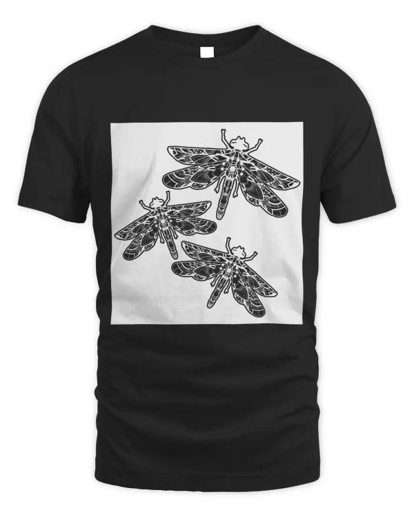 Cute Dragonfly Colorful Mandala Zen Yoga Chakra Om Buddhism
