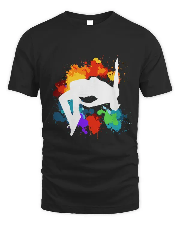 Colors Splashed Freerunning Parkour Practitioner Boys