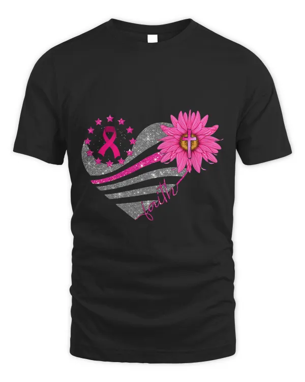 Breast Cancer Awareness Sun flower faith bling bling4