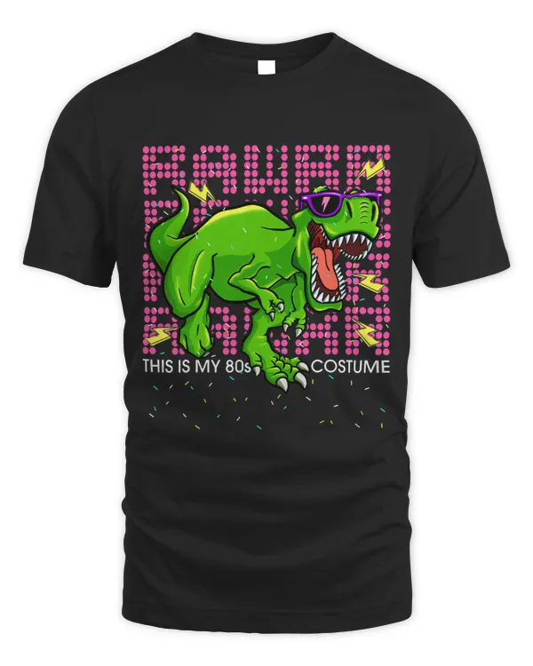 This Is My 80s TRex Costume Funny Halloween Party Graphic
