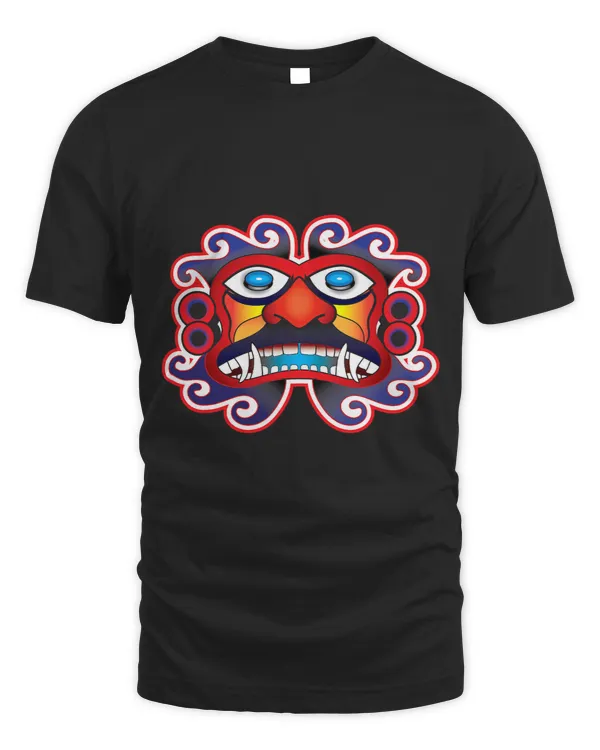Aztec Mayan Sun God Face