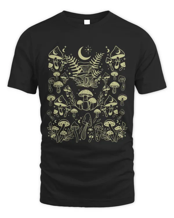 Goblincore Dark Cottagecore Moon Aesthetic Mushroom Moon